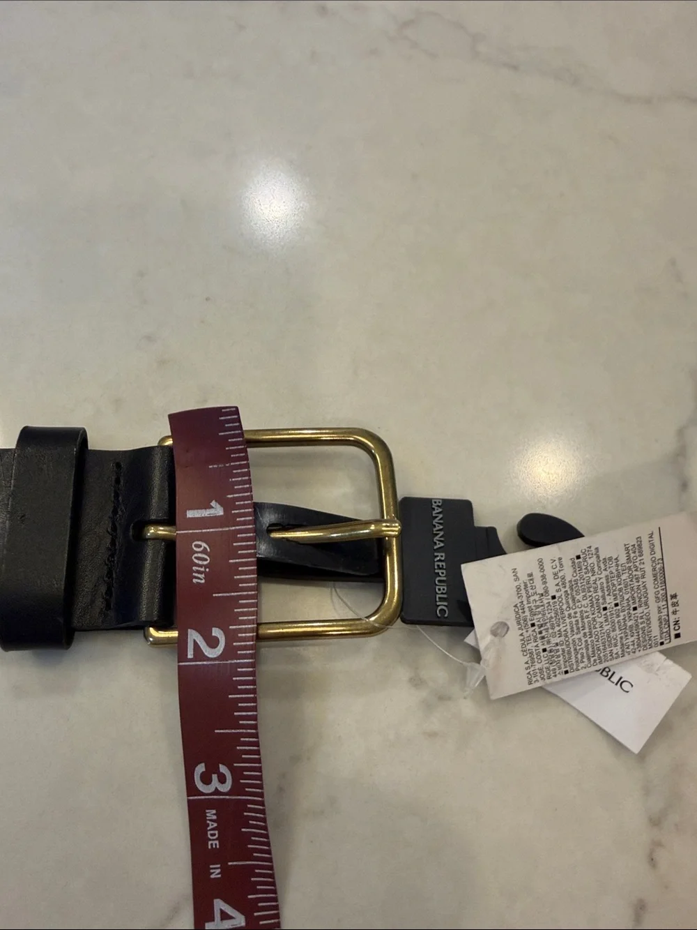 Banana Republic NWT Leather belt with brass buckle